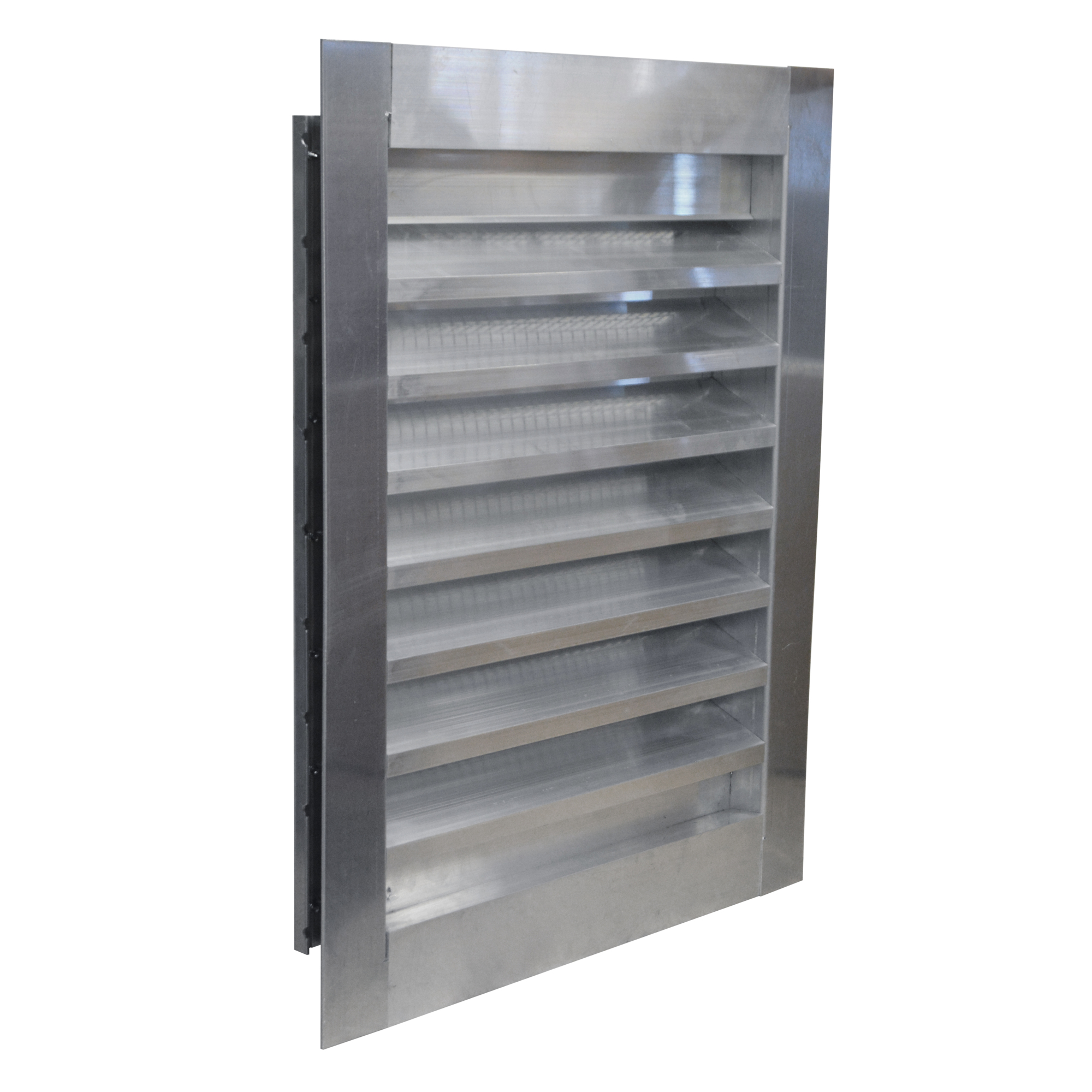 Canarm, Canarm Fixed Louver, Material Aluminum, Height 3 in, Width 16 in, Model# EL2F10X10-MIH